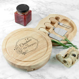 Personalised Christmas at Home Cheese Board Set: 1 Cheese Boards By Gift Moments