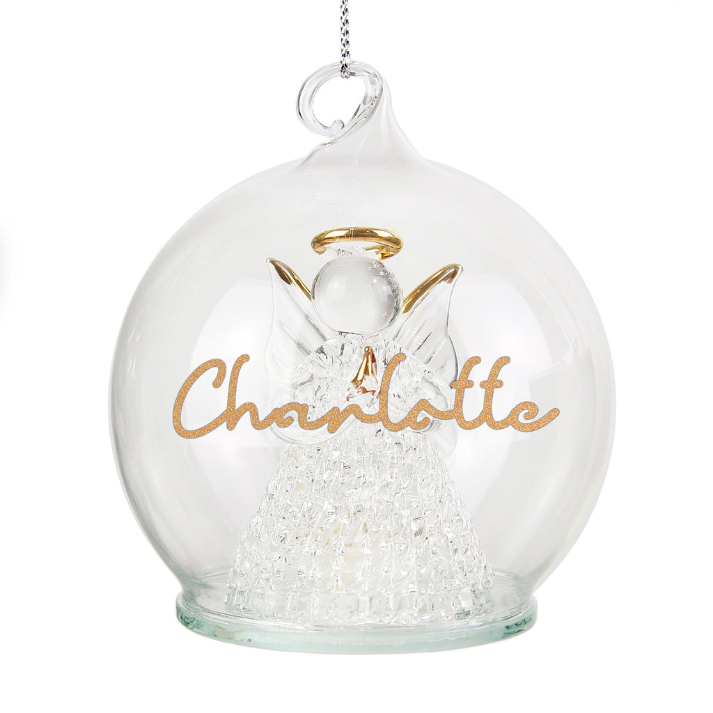 Personalised Christmas LED Angel Bauble - Shop LED Lighting At Gift Moments - 4