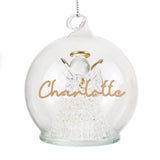 Personalised Christmas LED Angel Bauble: 4 - LED Lighting By Gift Moments