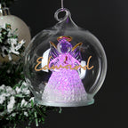 Personalised Christmas LED Angel Bauble - Shop LED Lighting At Gift Moments - 1