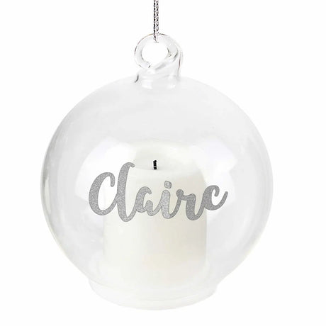 Personalised Christmas LED Candle Bauble: 3 - LED Lighting By Gift Moments