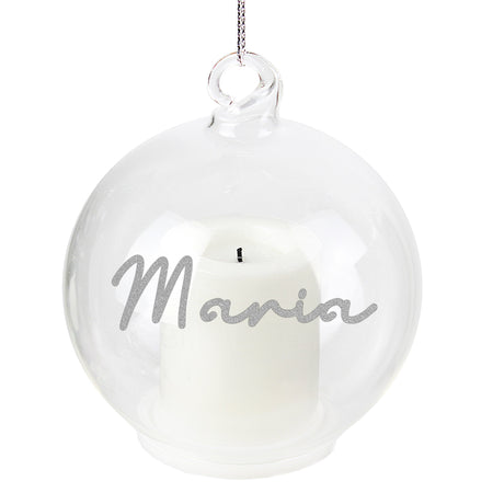 Personalised Christmas LED Candle Bauble: 4 - LED Lighting By Gift Moments