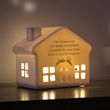 Personalised Christmas LED House: 4 - LED Lighting By Gift Moments