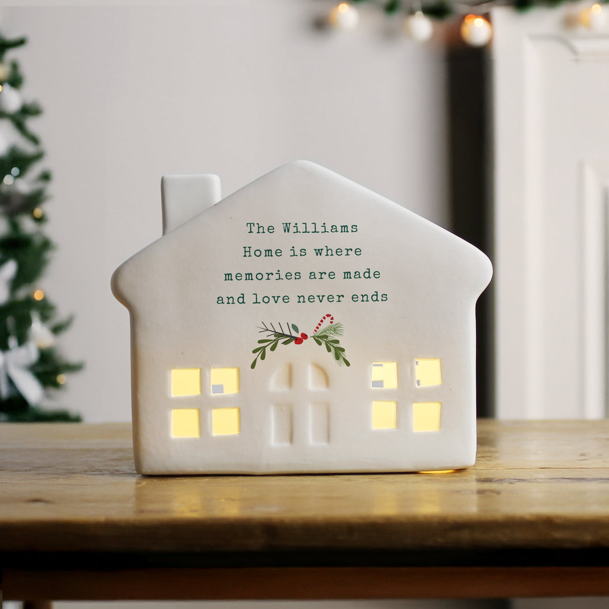 Personalised Christmas LED House: 2 - LED Lighting By Gift Moments
