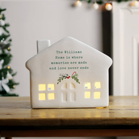 Personalised Christmas LED House: 2 - LED Lighting By Gift Moments