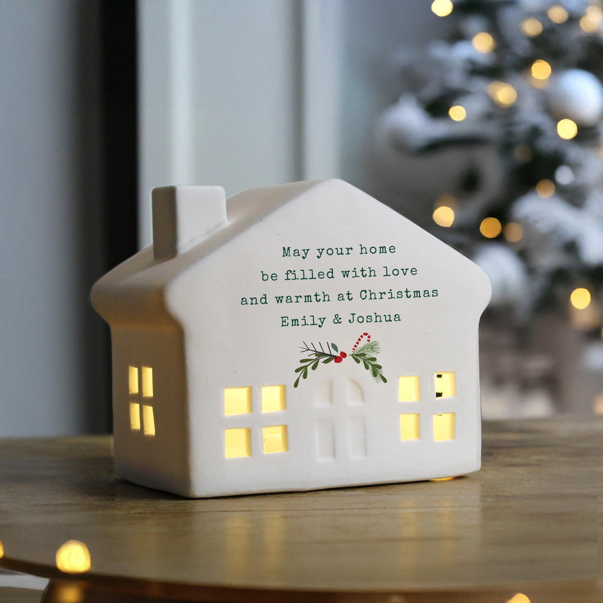 Personalised Christmas LED House: 1 - LED Lighting By Gift Moments