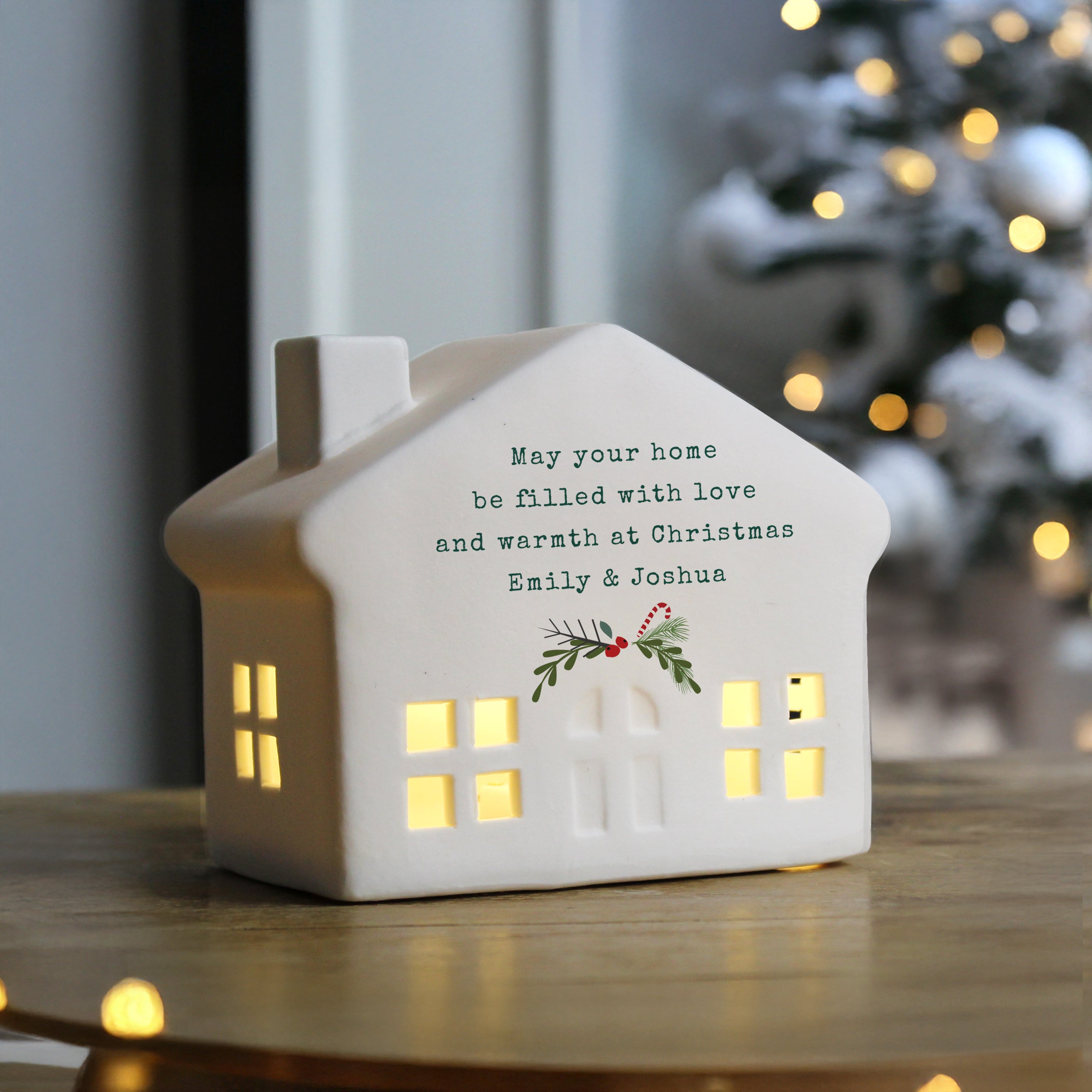 Personalised Christmas LED House - Shop LED Lighting At Gift Moments - 1