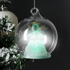 Personalised Christmas Message LED Angel Bauble - Shop LED Lighting At Gift Moments - 3