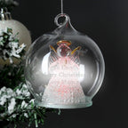 Personalised Christmas Message LED Angel Bauble - Shop LED Lighting At Gift Moments - 4