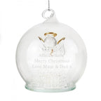 Personalised Christmas Message LED Angel Bauble - Shop LED Lighting At Gift Moments - 5