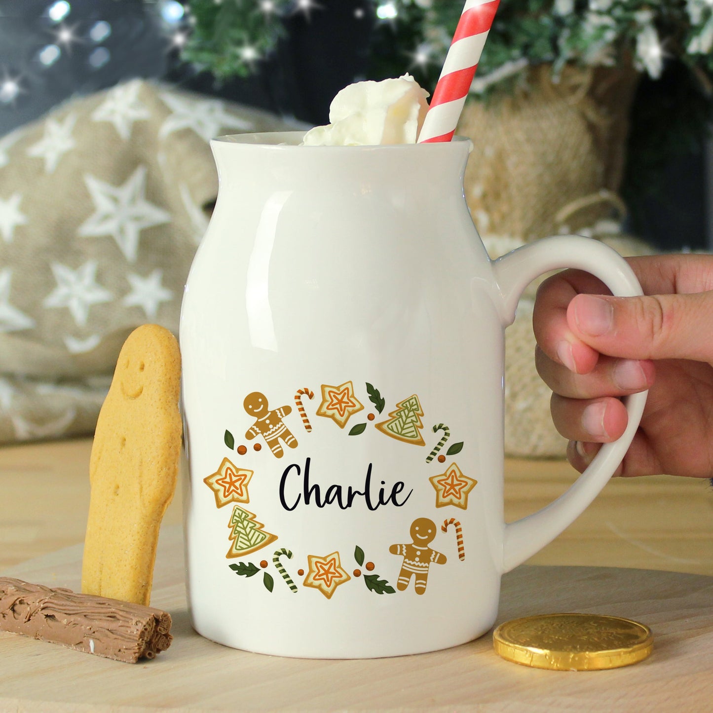 Personalised Christmas Milk Jug: 1 - Mugs By Gift Moments