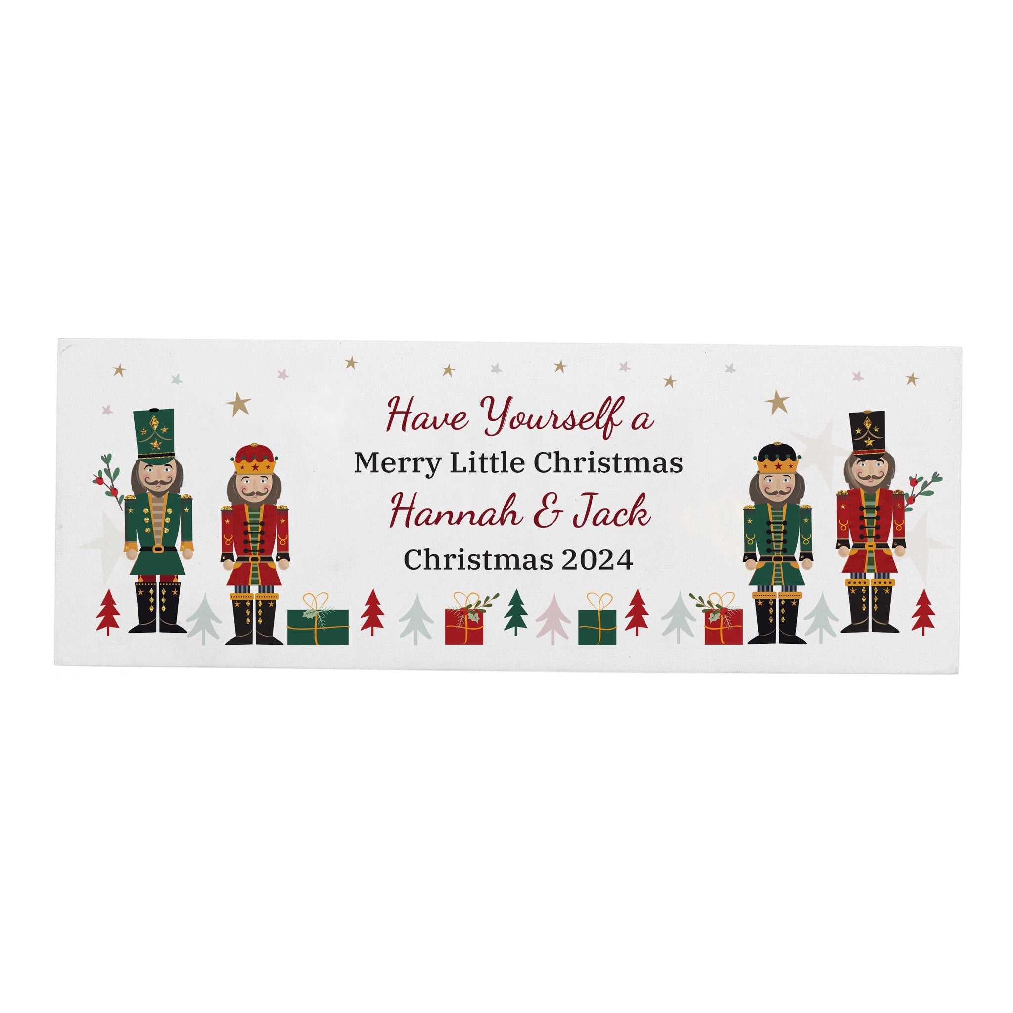 Personalised Christmas Nutcracker Wooden Mantel Ornament: 5 - Christmas Decorations By Gift Moments