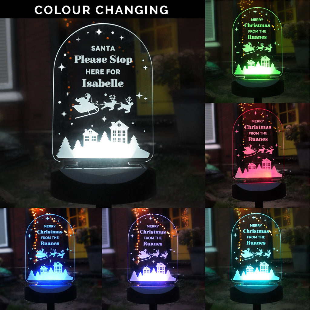 Personalised Christmas Outdoor Solar Light - Shop Solar Lights At Gift Moments - 3