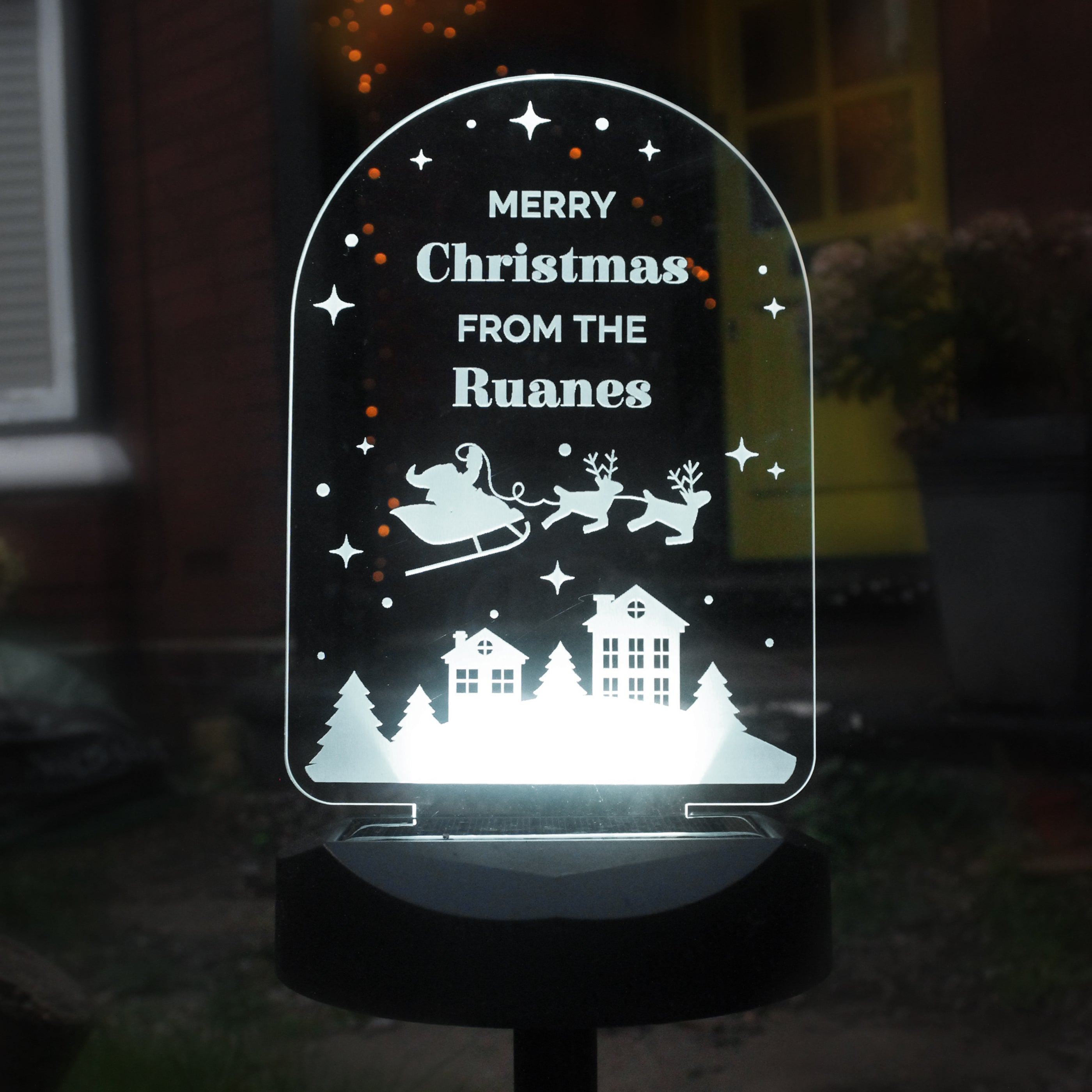 Personalised Christmas Outdoor Solar Light - Shop Solar Lights At Gift Moments - 8