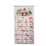 Personalised Christmas Penguin Advent Calendar In Silver Grey: 5 - Advent Calendars By Gift Moments