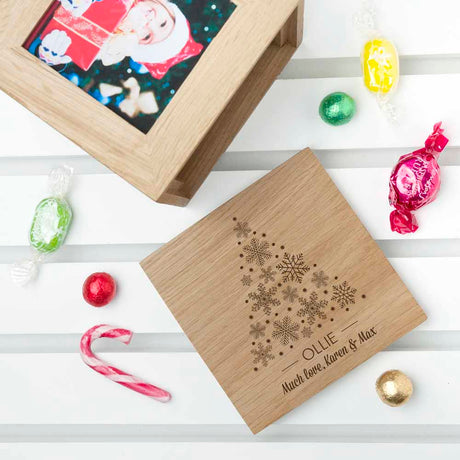 Personalised Christmas Photo Cube: 2 Photo Cubes By Gift Moments