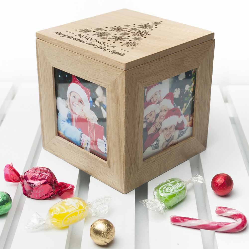 Personalised Christmas Photo Cube: 4 Photo Cubes By Gift Moments