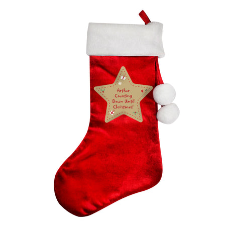 Personalised Christmas Red Stocking: 3 - Christmas Stockings By Gift Moments