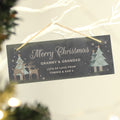 Personalised Christmas Reindeer Hanging Slate Plaque - Shop Signs & Plaques At Gift Moments - 2