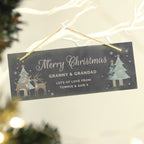 Personalised Christmas Reindeer Hanging Slate Plaque - Shop Signs & Plaques At Gift Moments - 2