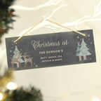 Personalised Christmas Reindeer Hanging Slate Plaque - Shop Signs & Plaques At Gift Moments - 3
