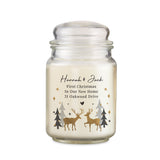 Personalised Christmas Reindeer Large Candle Jar: 4 - Candles By Gift Moments