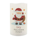 Personalised Christmas Santa LED Candle - Shop LED Lighting At Gift Moments - 4
