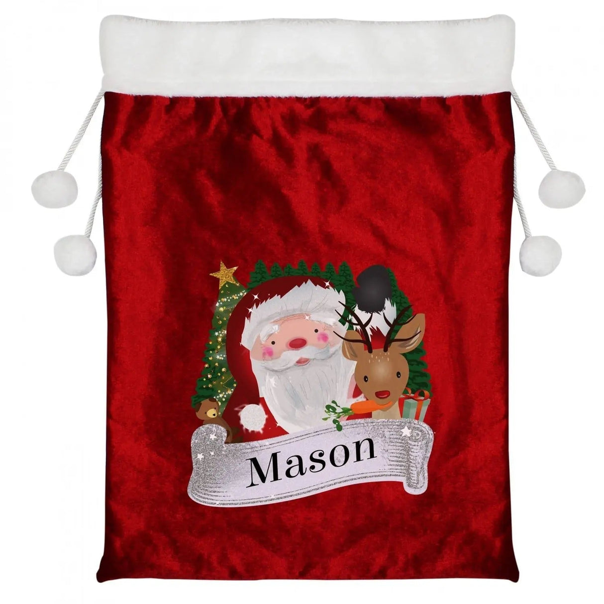 Personalised Christmas Santa Red Sack: 3 - Christmas Sacks By Gift Moments