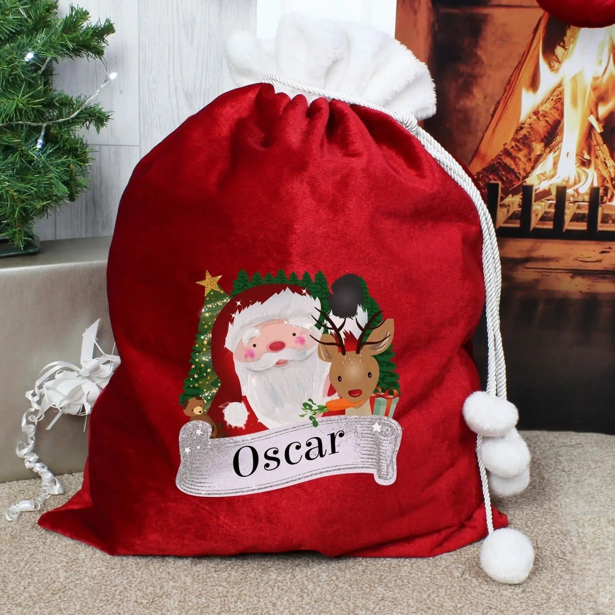 Personalised Christmas Santa Red Sack: 2 - Christmas Sacks By Gift Moments