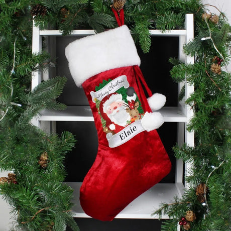 Personalised Christmas Santa Red Stocking: 1 - Christmas Stockings By Gift Moments