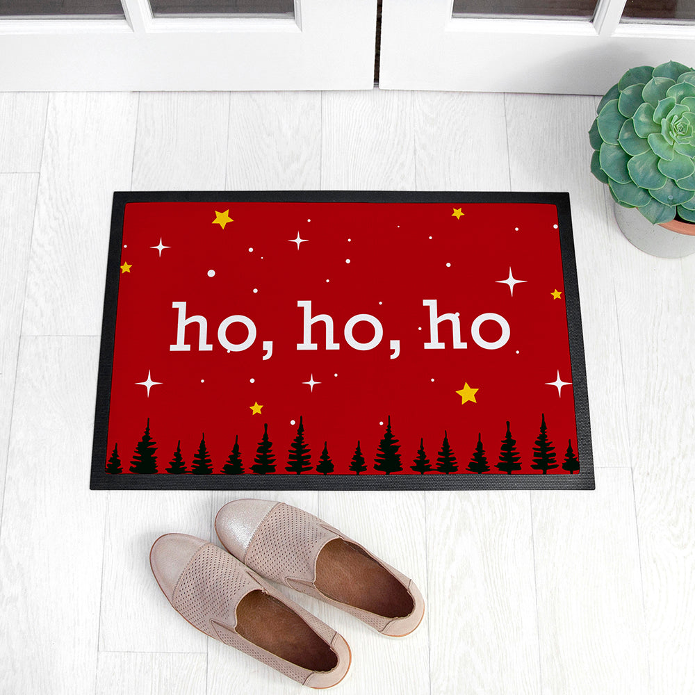 Personalised Christmas Scene Door Mat: 4 - Doormats By Gift Moments