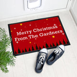 Personalised Christmas Scene Indoor Doormat: 1 - Doormats By Gift Moments