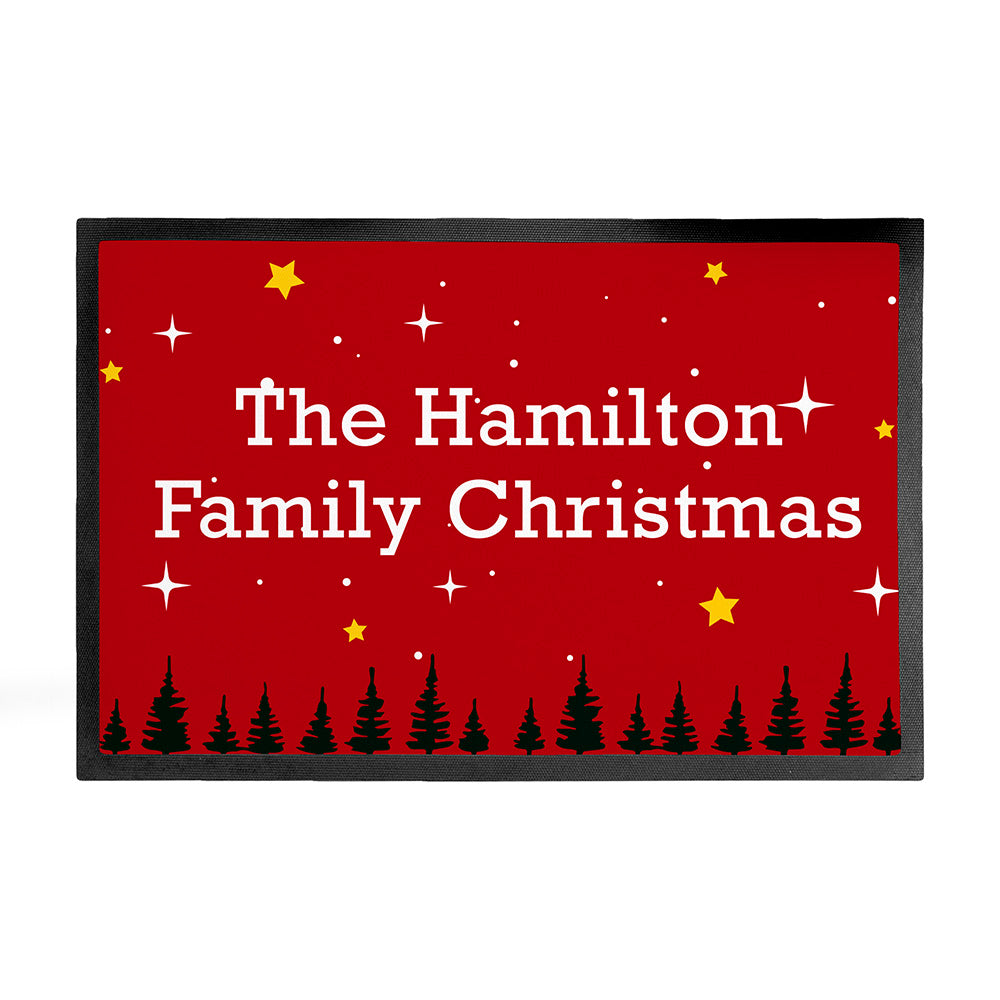 Personalised Christmas Scene Indoor Doormat: 3 - Doormats By Gift Moments