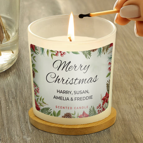 Personalised Christmas Scented Jar Candle: 2 - Candles By Gift Moments