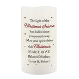 Personalised Christmas Season Memorial LED Candle: 4 - LED Lighting By Gift Moments