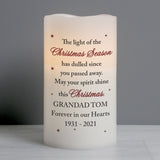 Personalised Christmas Season Memorial LED Candle: 1 - LED Lighting By Gift Moments