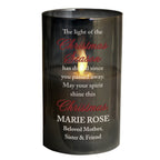 Personalised Christmas Season Memorial Smoked LED Candle - Shop LED Lighting At Gift Moments - 3