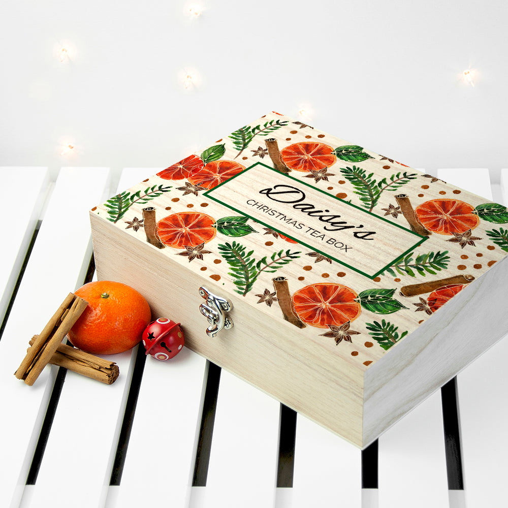 Personalised Christmas Spices Tea Box Selection: 1 Tea Boxes By Gift Moments