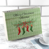 Personalised Christmas Stockings Tea Box Selection: 3 Tea Boxes By Gift Moments