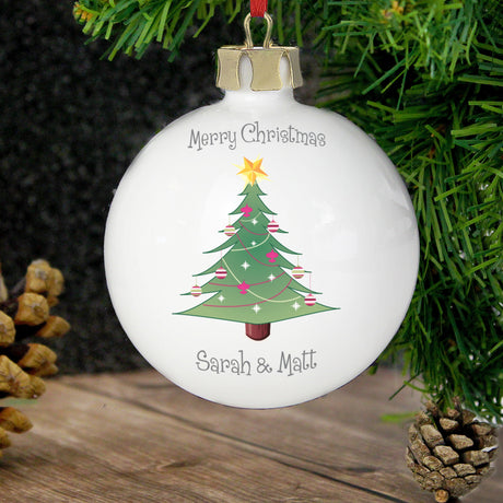 Personalised Christmas Tree Bauble: 3 - Christmas Baubles By Gift Moments
