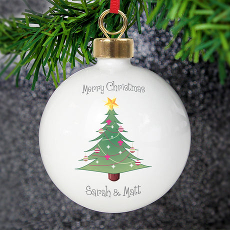 Personalised Christmas Tree Bauble: 1 - Christmas Baubles By Gift Moments