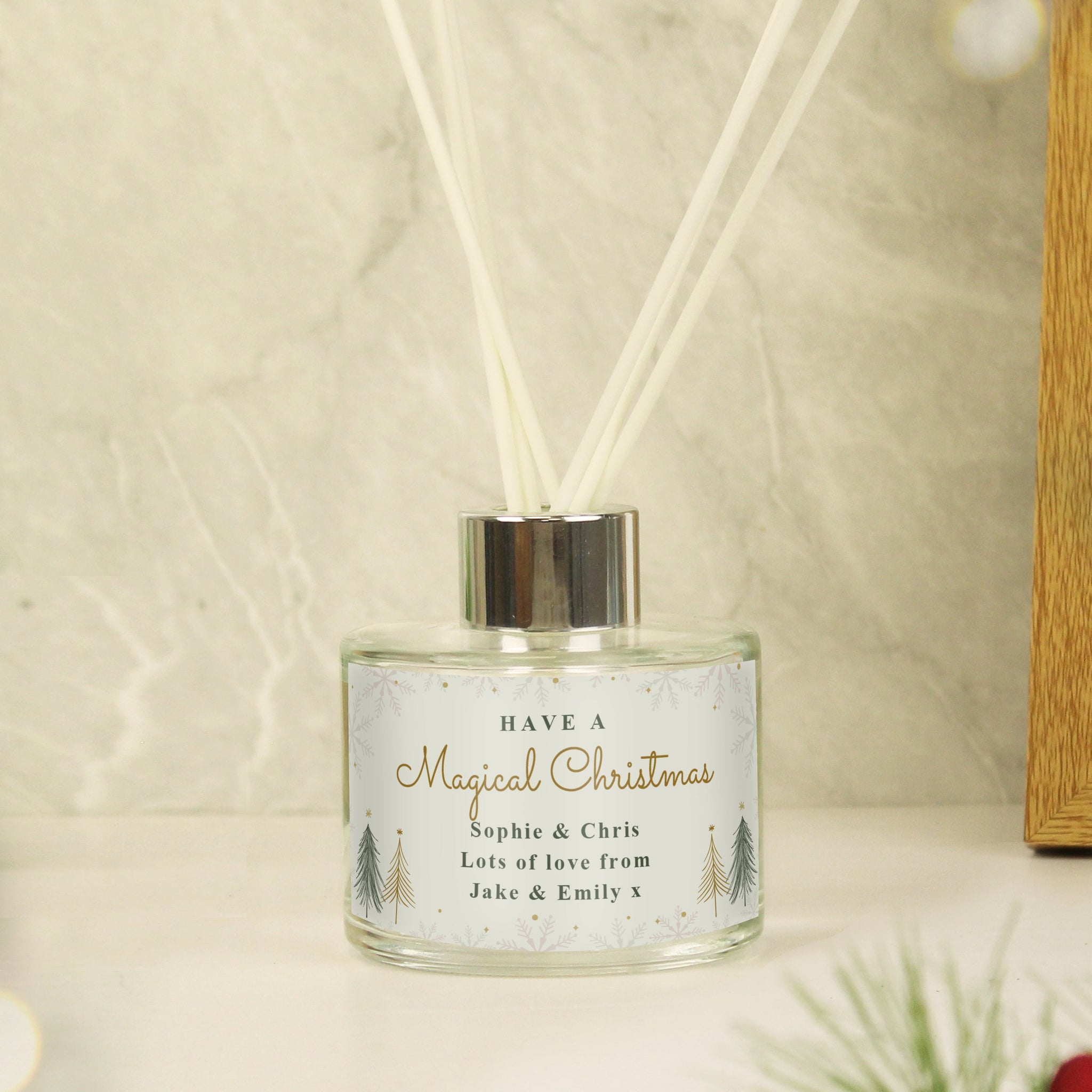 Personalised Christmas Tree Diffuser: 3 - Reed Diffusers By Gift Moments