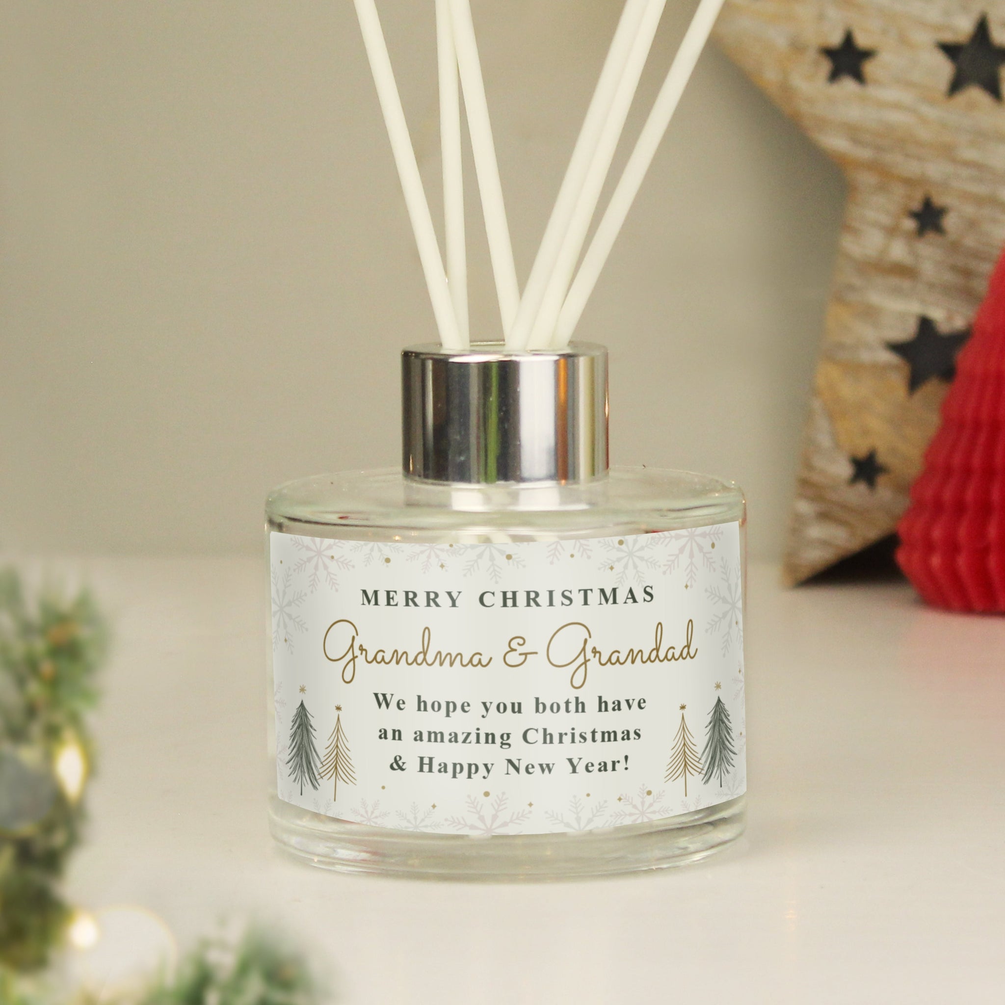 Personalised Christmas Tree Diffuser: 1 - Reed Diffusers By Gift Moments