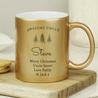 Personalised Christmas Tree Gold Glitter Mug - Shop Mugs At Gift Moments - 6