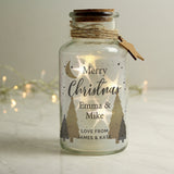 Personalised Christmas Tree LED Glass Jar: 3 - LED Lighting By Gift Moments