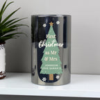 Personalised Christmas Tree Smoked Glass LED Candle - Shop LED Lighting At Gift Moments - 3