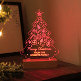 Personalised Christmas Tree Wooden Based LED Light: 7 - LED Lighting By Gift Moments