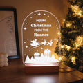 Personalised Christmas Wooden Based LED Light - Shop LED Lighting At Gift Moments - 1