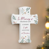 Personalised Christmas Wooden Cross Ornament: 6 - Christmas Decorations By Gift Moments