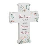 Personalised Christmas Wooden Cross Ornament: 5 - Christmas Decorations By Gift Moments
